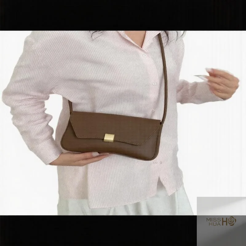 

Сумка на плечо подмышками в однотонном оттенке, сумка-багет из искусственной кожи, французский ретро-стиль, идеально подходит для повседневного использования, стильный подарок для девочек