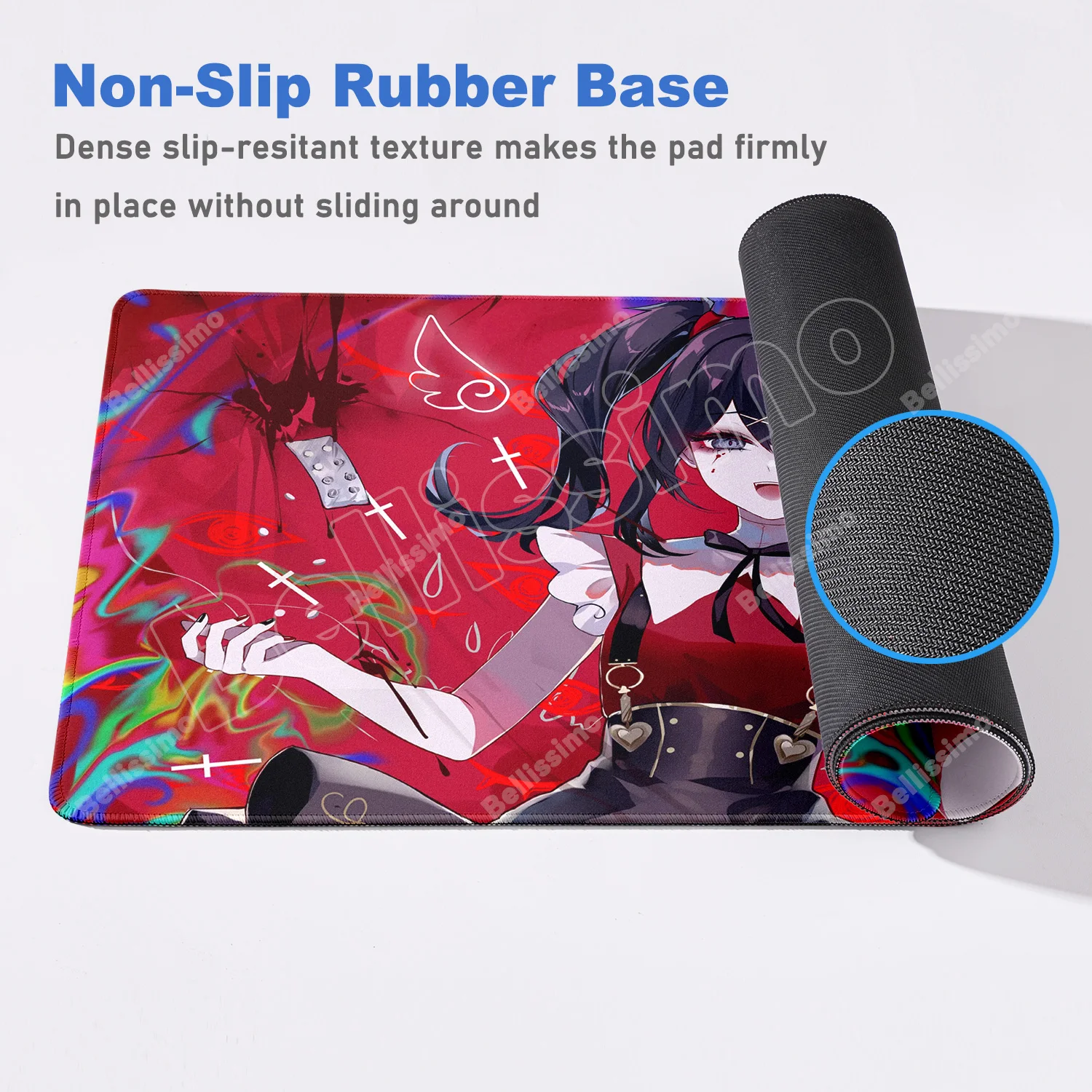 Anime NEEDY GIRL OVERDOSE Natural Rubber Mouse pad Gaming XXL PC Accessory Mousepad Keyboard Carpet Decorate desktop Desktop Mat