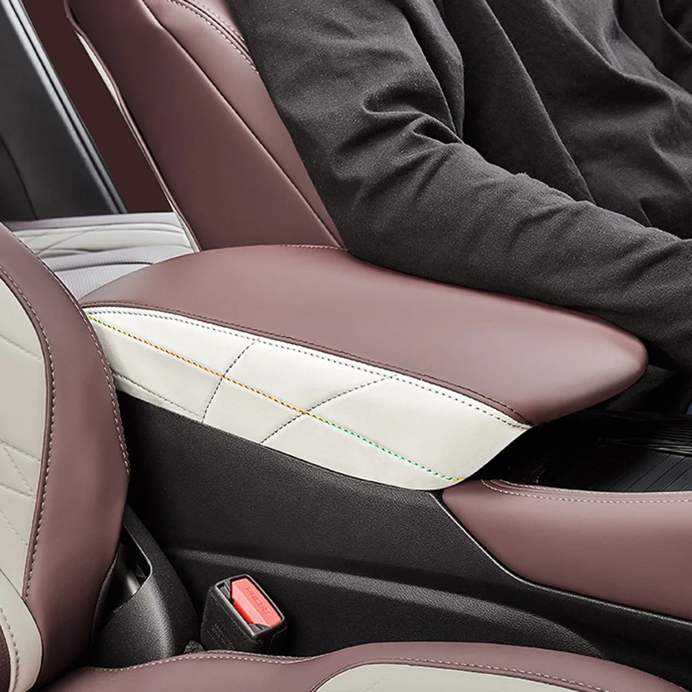 

Armrest Box Leather Cover For Geely Monjaro KX11 Manjaro Interior Modification Product Original Car Color Protective Cover