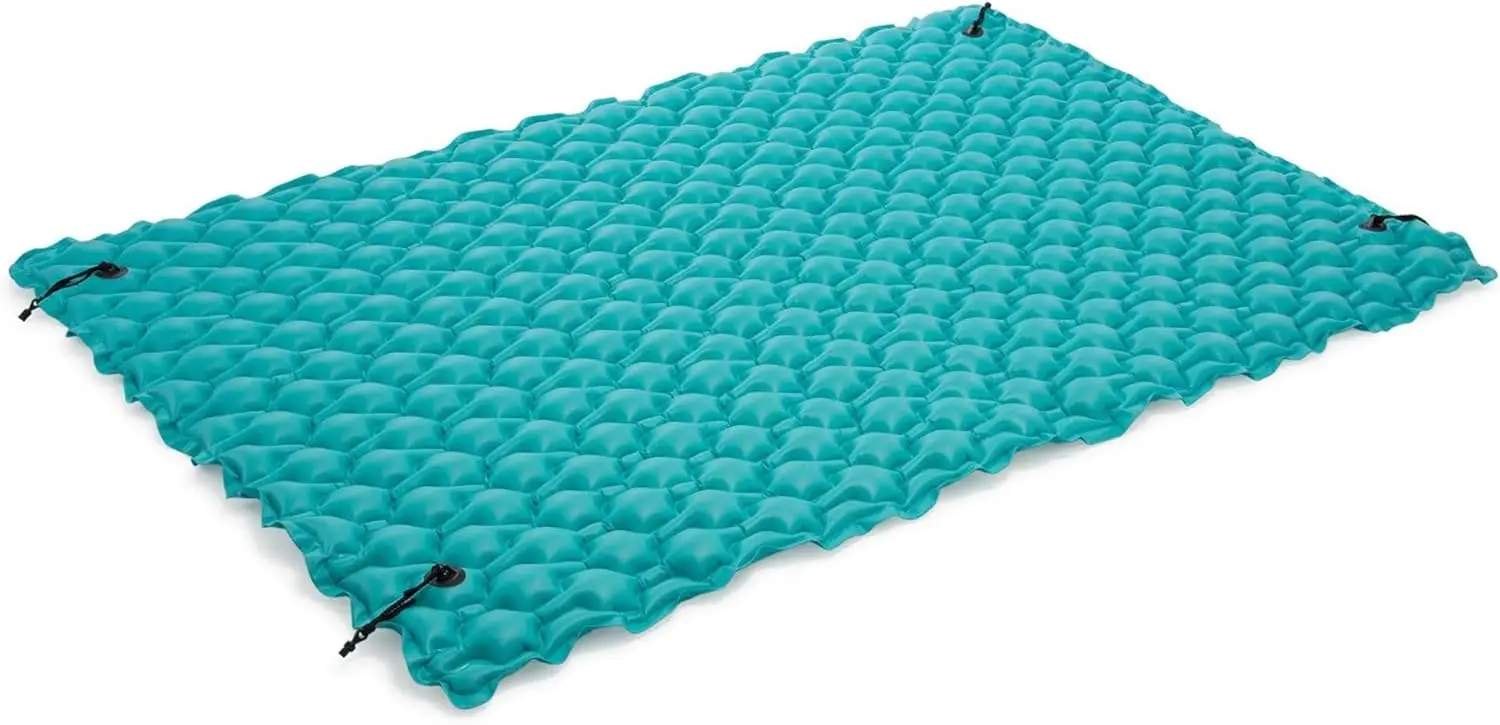 

56841EP Giant Inflatable Floating Water Mat Relaxing Platform Pad for Pools and Lakes with 4 Connect 'n Float Connector