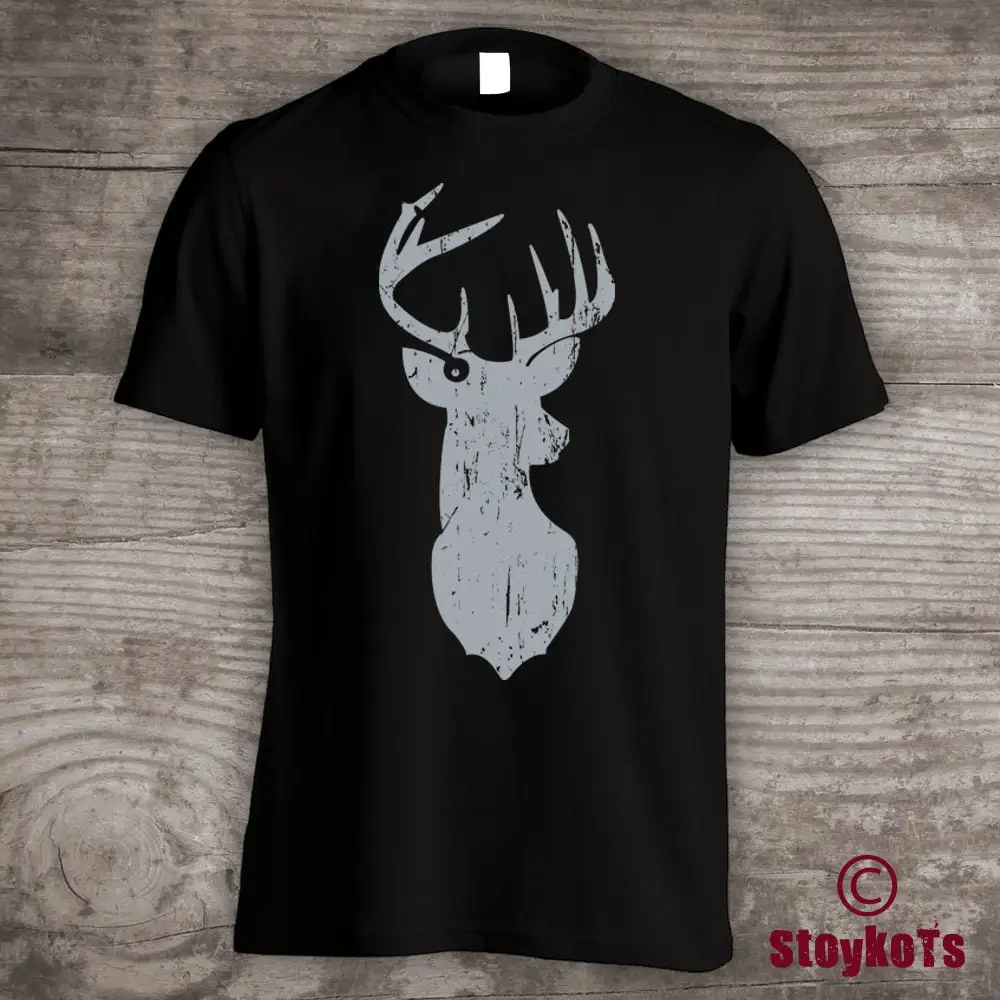 Hunting t shirt Stag Antlers gift for dad Christmas ideas personalized tops tees unisex adult clothing Woodland outdoors