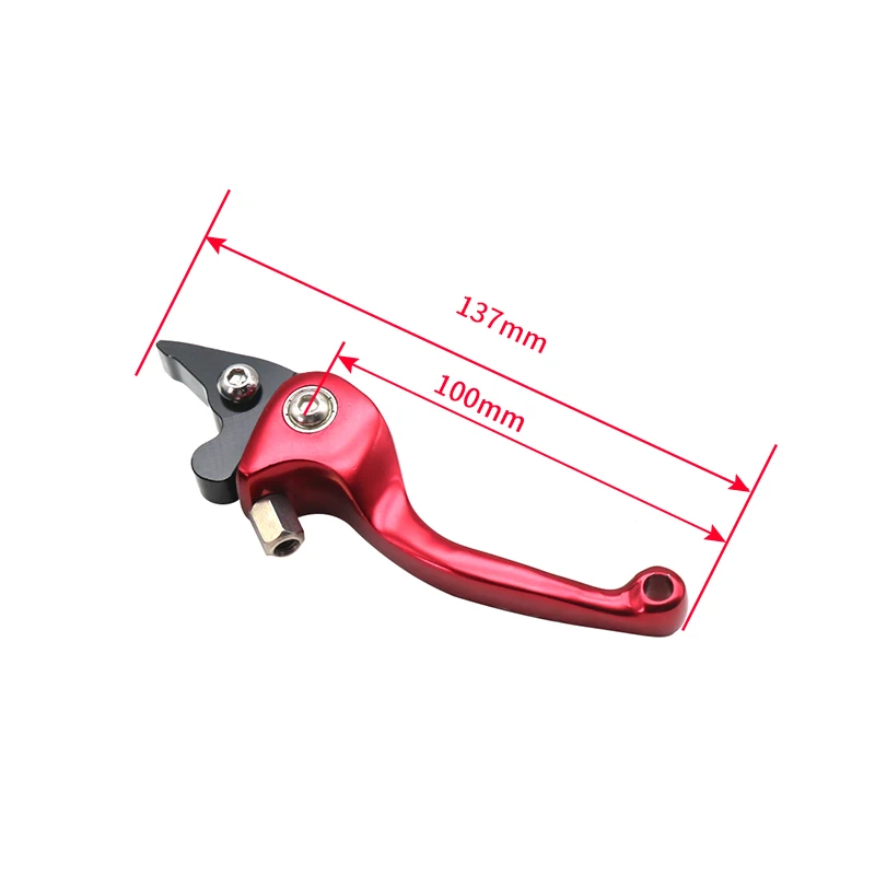 Alconsar-Alavanca de freio de embreagem para motocicleta, Dirt Bike, peças Pit Bikes, liga de alumínio, guidão esquerdo e direito, logotipo CNC, 6 cores