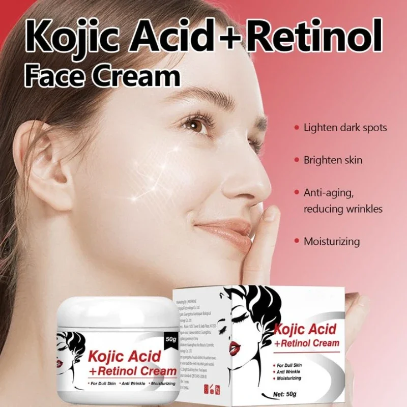 

Kojic Acid Cream 50g Women's Brightening Body Milk Tretinoin Blemish Lightening Fine Lines Brightening Moisturizing Skin Care