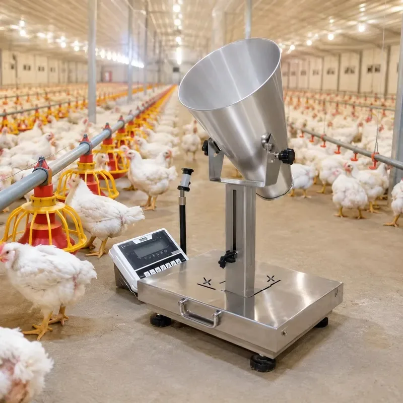 farm-grade poultry weighing machine, clear digital controller scale, suitable for weighing live poultry on commercial