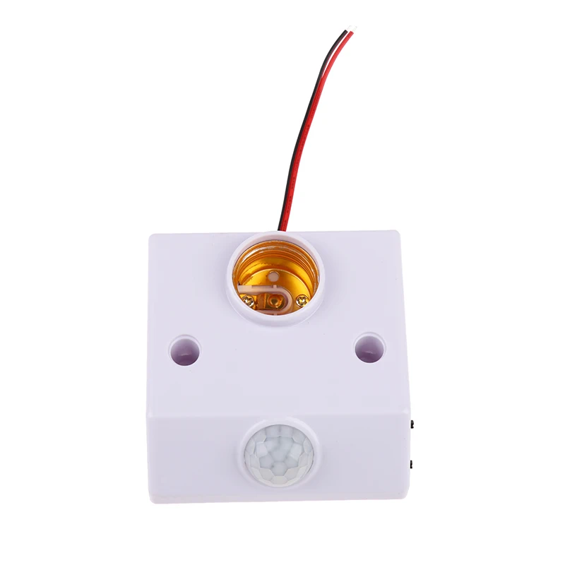 LED E27 Lamp Holder Screw Cap Socket With PIR Motion Sensor Switch E27 Edison Light Bulb Socket AC 90V-265V