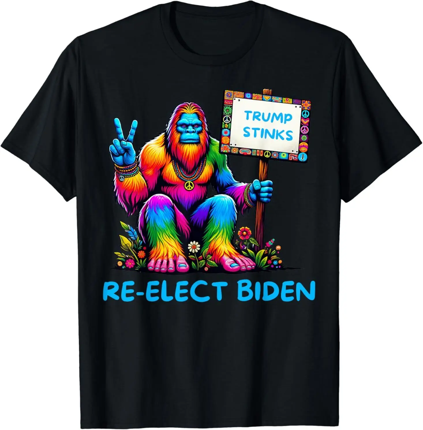 NEW LIMITED Bigft Says Trump, Re-elect Biden 2024 Design T-Shirt S-3XL