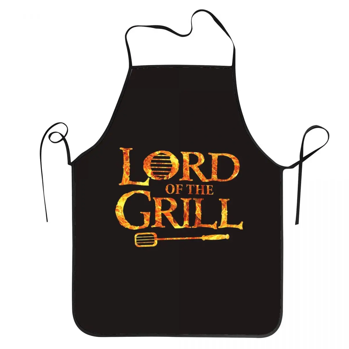 Lord Of The Grill, Barbecue Chef Aprons Chef Cooking Tablier Sleeveless Bib Kitchen Cleaning Pinafore for Women Men Gardening