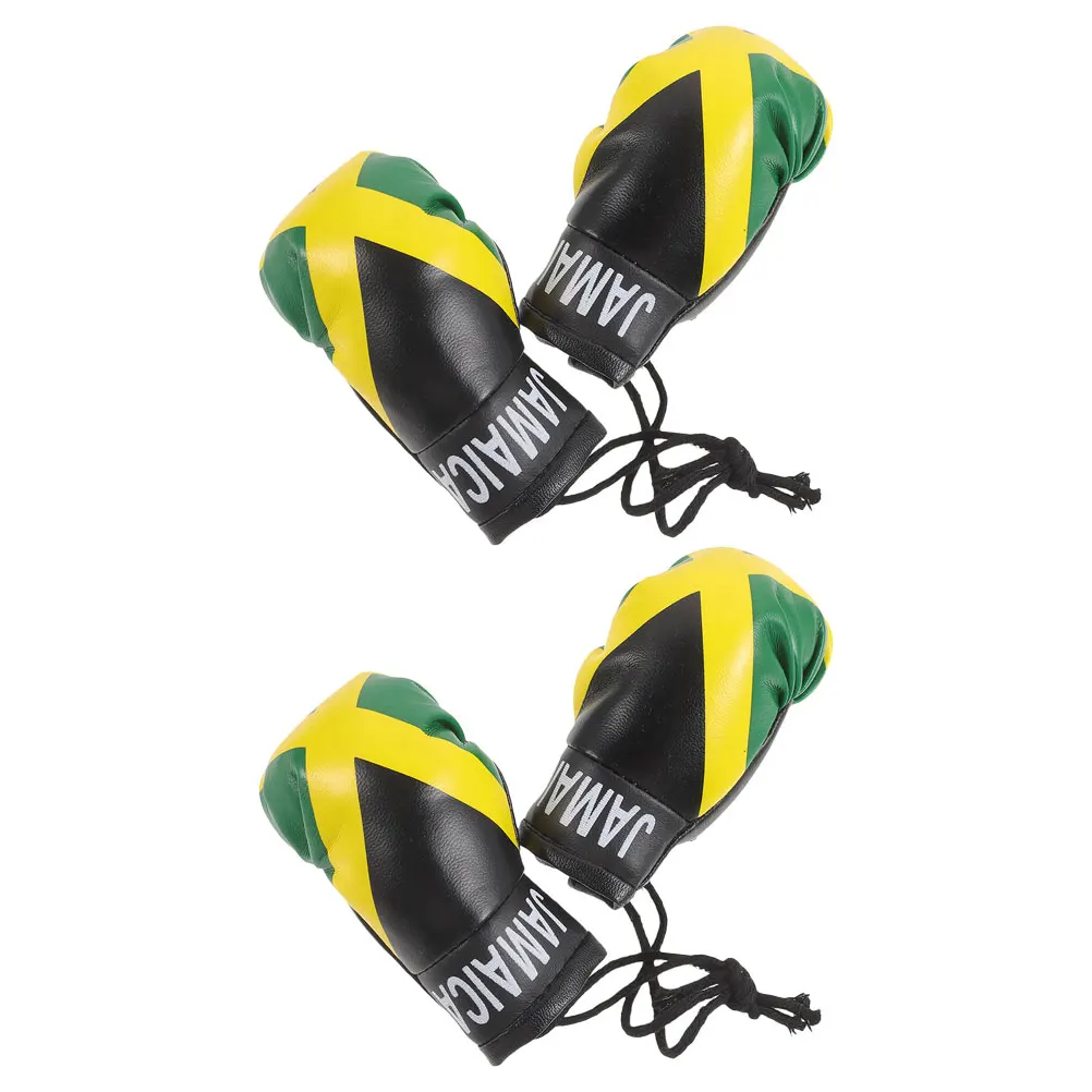 

4 Pcs Boxing Glove Hanging Decoration 10Cm Realistic Mini Boxing Gloves Christmas Ornament Souvenir For Boxing Lovers