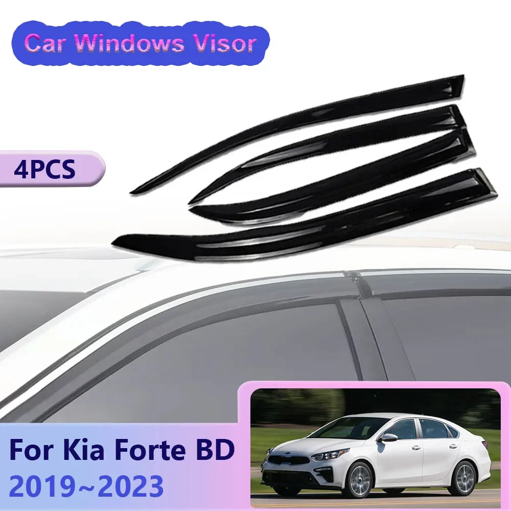 

Window Visor for Kia Forte Cerato K3 BD 2019~2023 Car Door Sun Rain Guard Deflector Vent Smoke Cover Awnings Exterior Accessorie