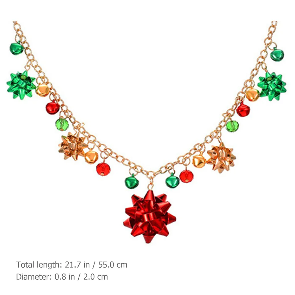 

1Set Christmas Bell Jewelry Necklace Earrings Bracelet Charming Gift for Women Girls Dress Up Christmas Jewelry