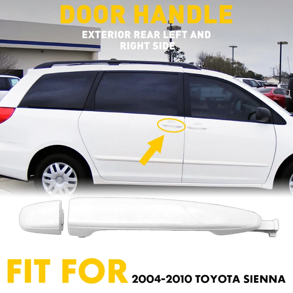 For Toyota Sienna Sienna 2004 2005 2006 2007 2008 2009 2010 6921308020 Accessories White Car Door Handle Rear Left Right Sliding