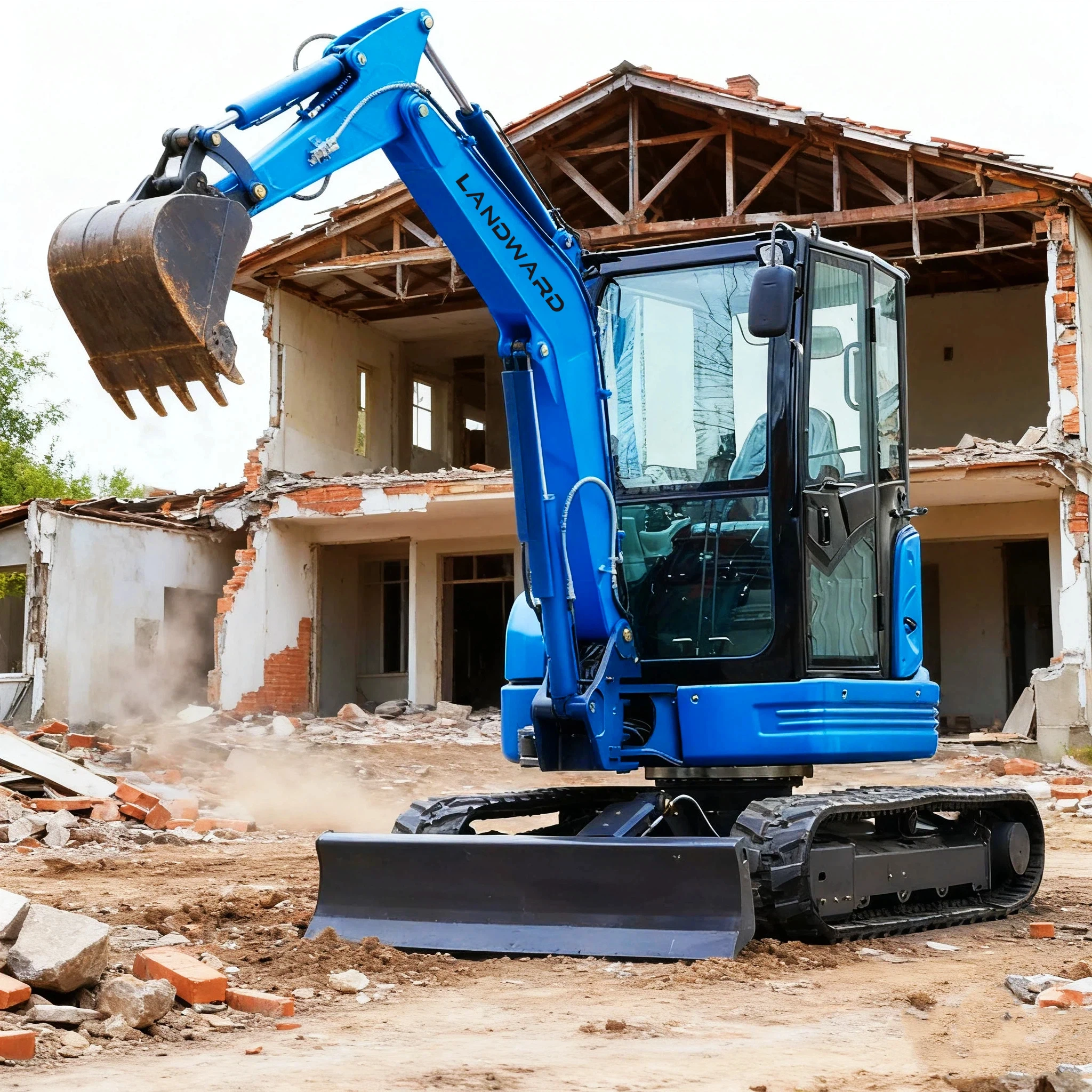 

2.5 Ton Small Excavator Customized Household soil Excavation Agricultural Orchard Micro New Mini Excavator Multifunction Digger