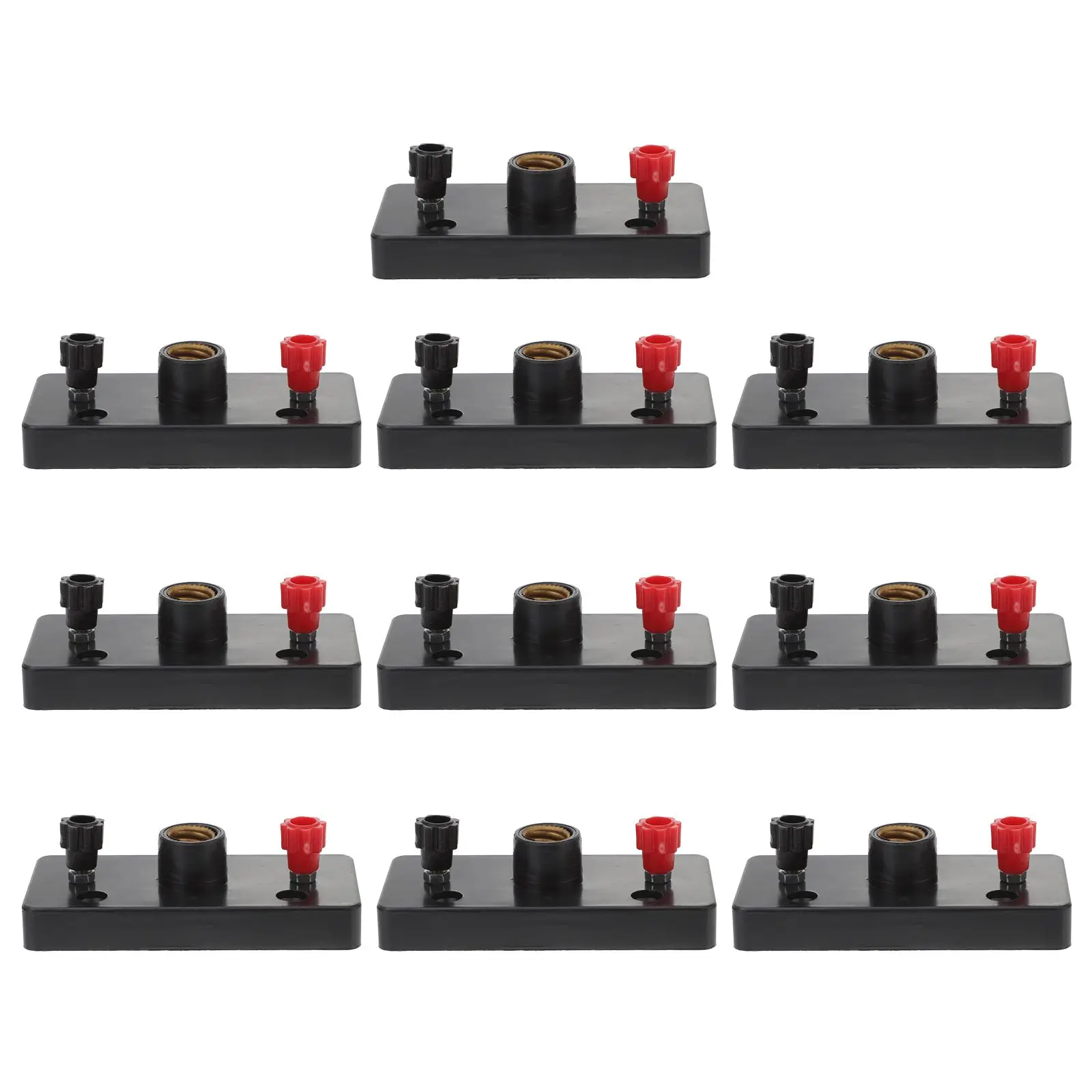 

10pcs Lamp Plastic Base Black Plastic Lamp Base Physics Experimental Teaching Aids Electricity Laboratory Equipment