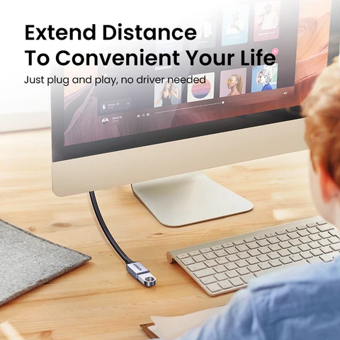 UGREEN USB 3.0 Удлинительный Кабель 5м для передачи данных — пример использования
