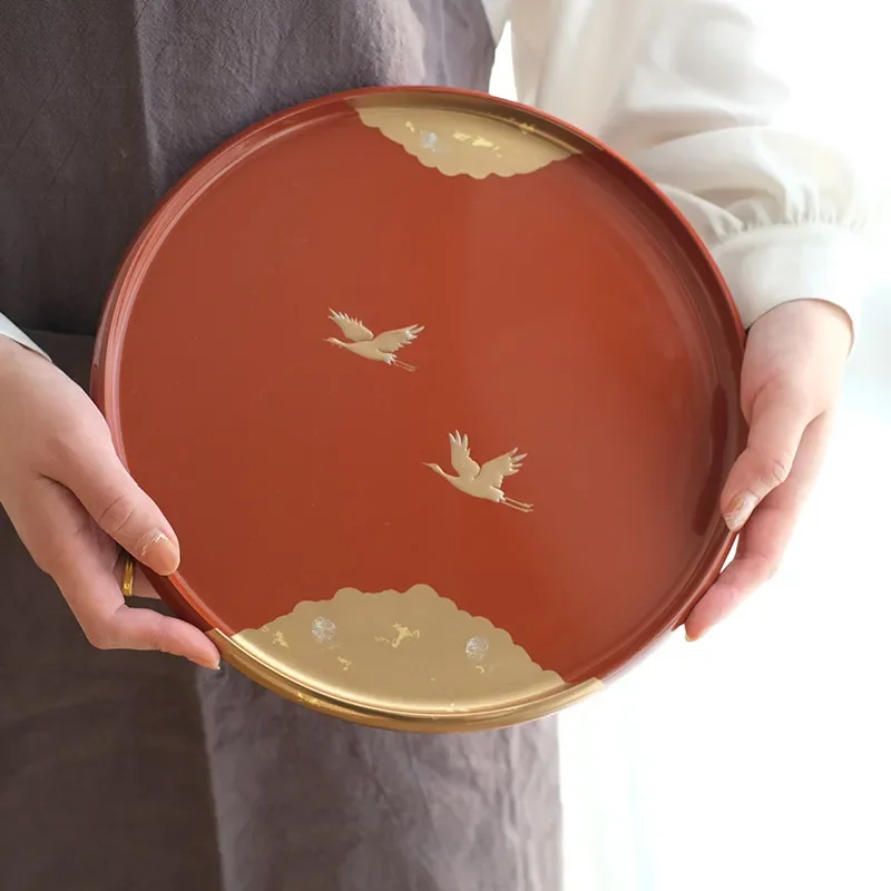 Lacquer tray Light luxury high sense Japanese dry brewing table Tea tray