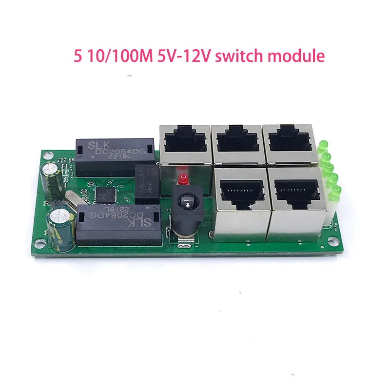 

10/100mbps ethernet switch circuit board for module 10/100mbps 5port switch PCBA board OEM Motherboard ethernet switch 5 RJ45