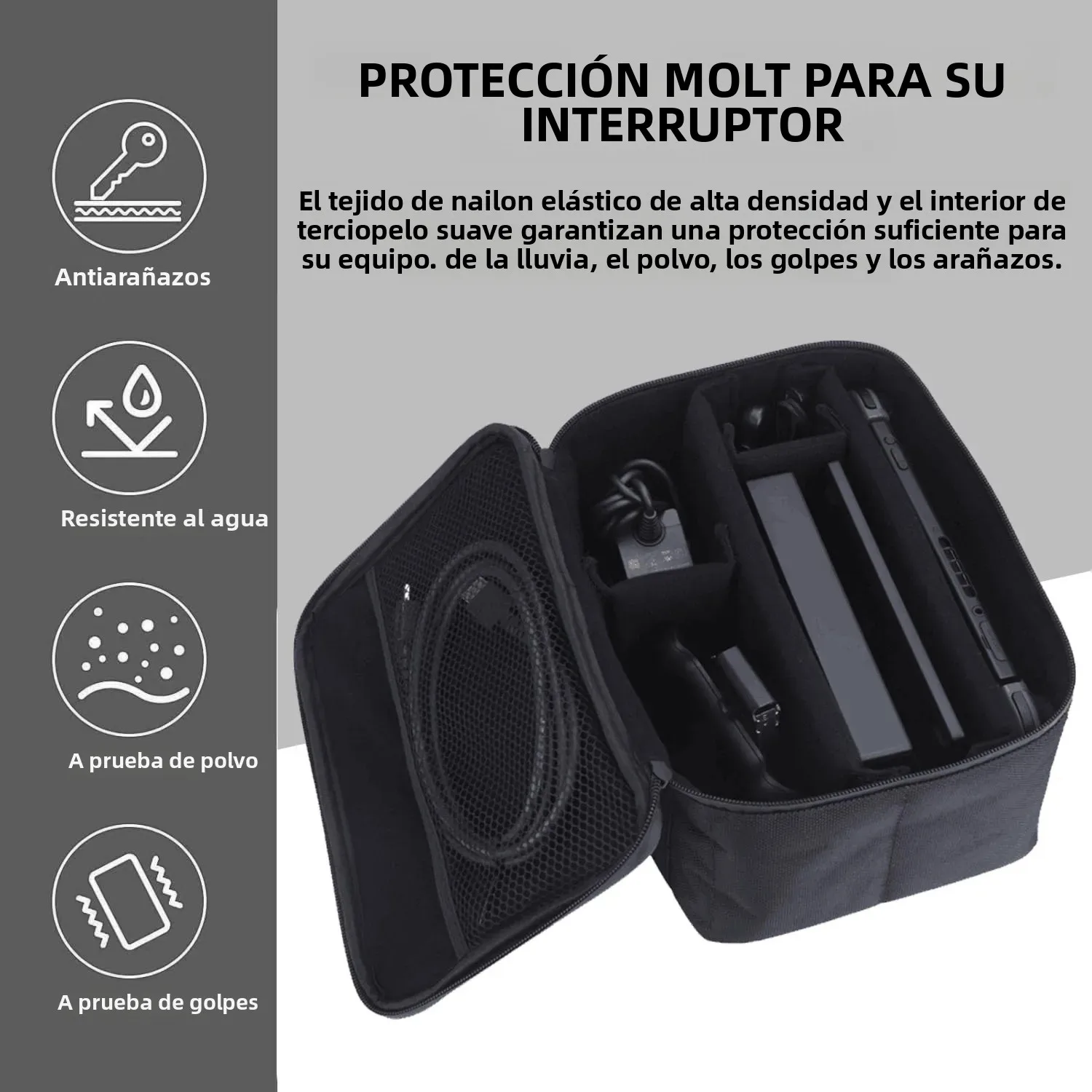 Imagen 4: Bolsa de almacenamiento grande para Nintendo Switch 2 2025, funda protectora de viaje para Switch2, accesorios antiarañazos para juegos NS2