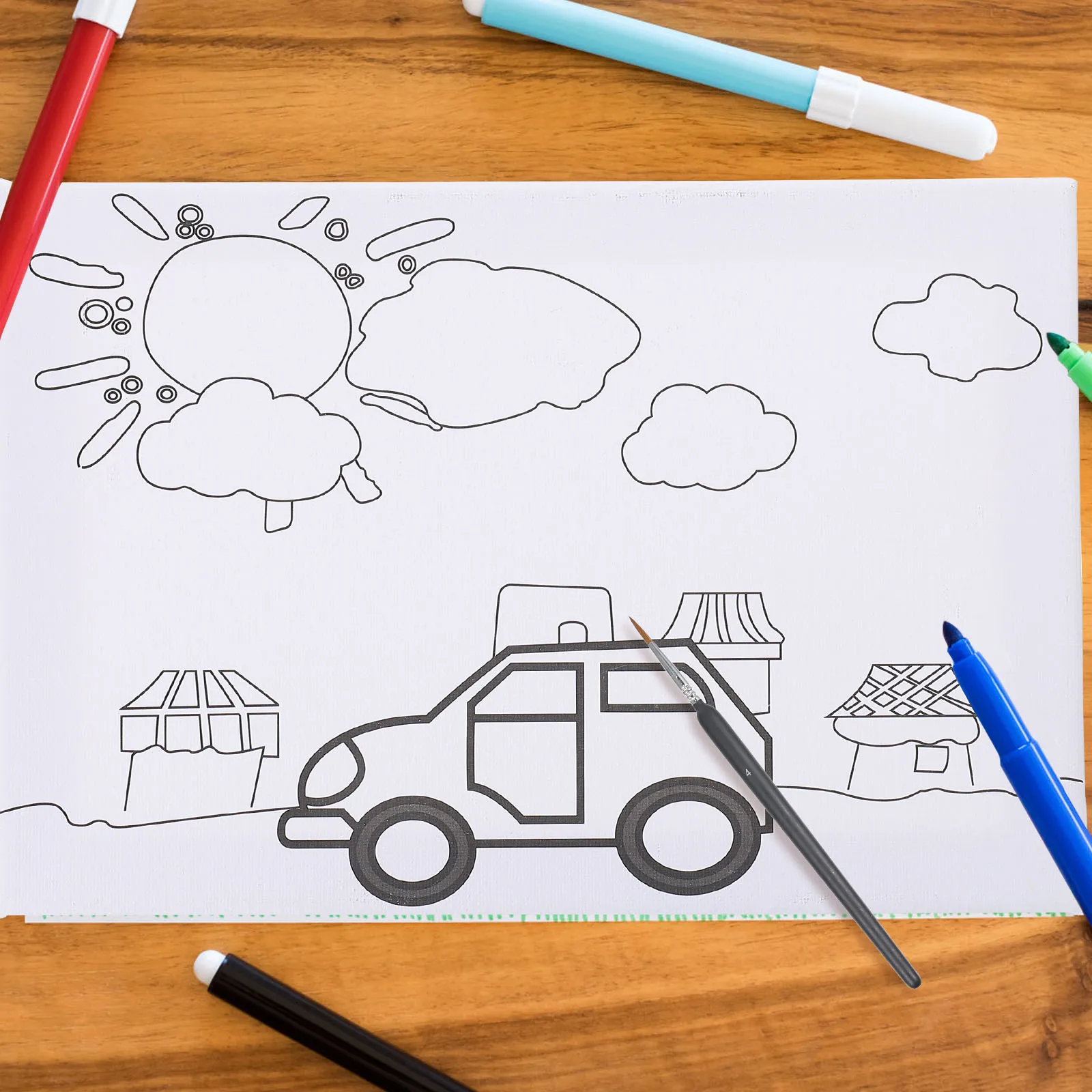 10pcs Line Drawing Pens Fine Tip Paint Brush For Watercolor Oil Painting Nail Art Diy Multipurpose Artist Liner Set