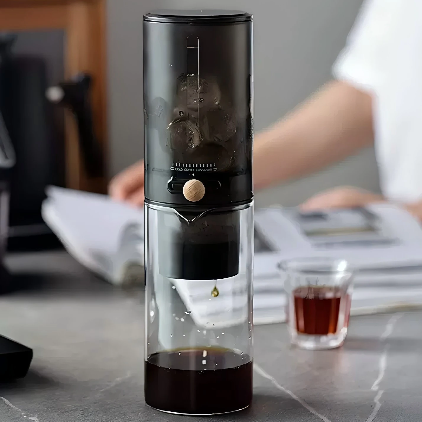 Ice drip coffee pot coffee machine ice brew drip coffee hand brewing pot cold brew ice brew pot