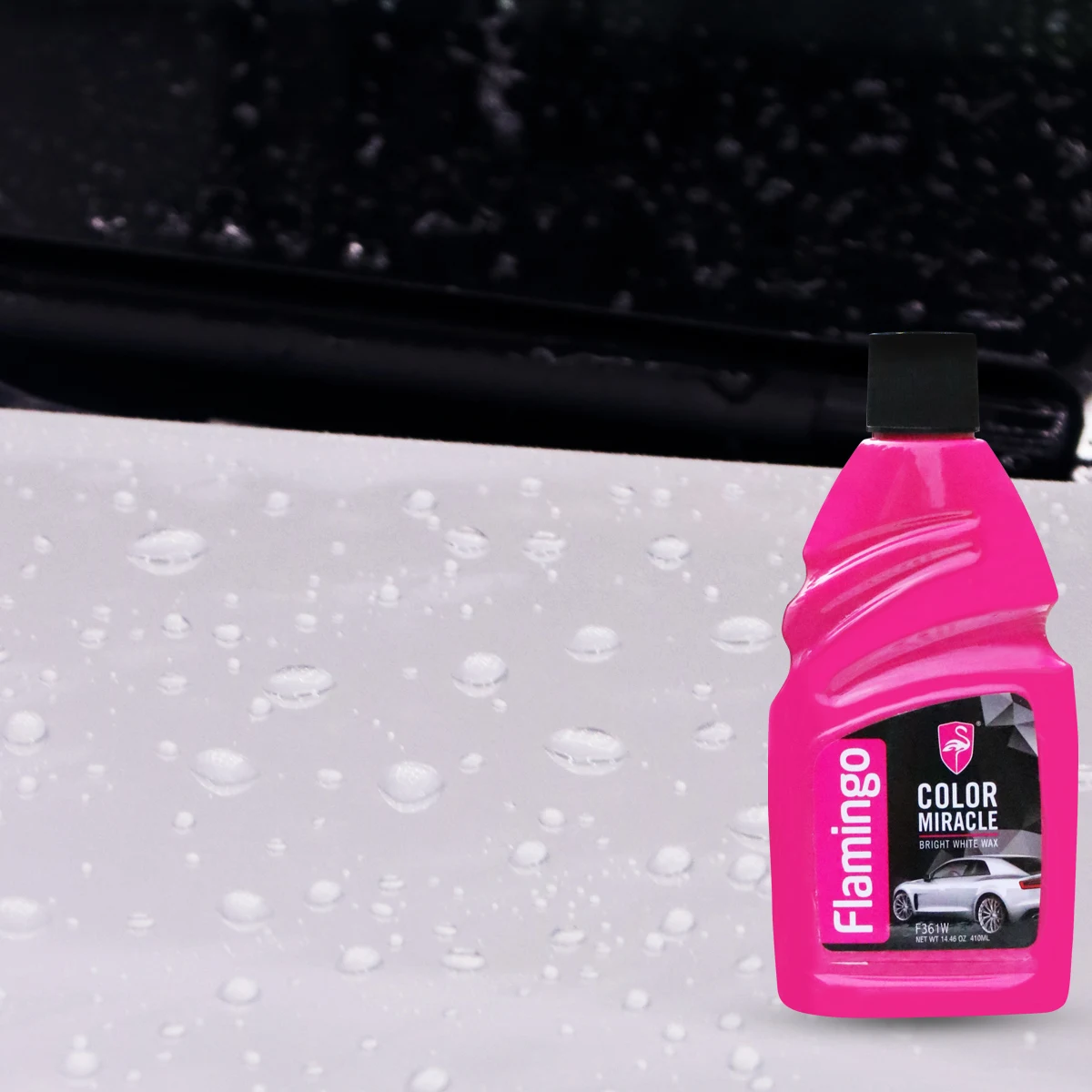 Flamingo F361W 410ml Bright White Wax Ceramic Nano Coating For White Car Crystal Polish Wax Color Miracle Hydrophobic Agent