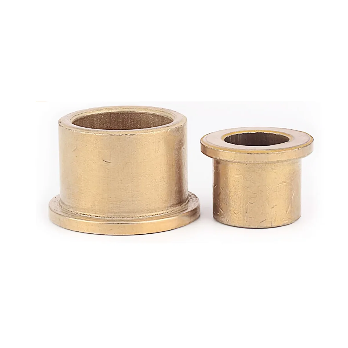 Oil Bearing Flange Step Shouldered Copper Sleeve / Flange Bushing