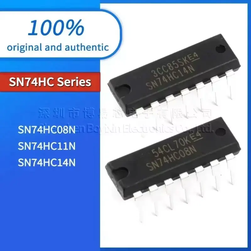 

5pcs SN74HC11N SN74HC08N SN74HC14N Black casing
