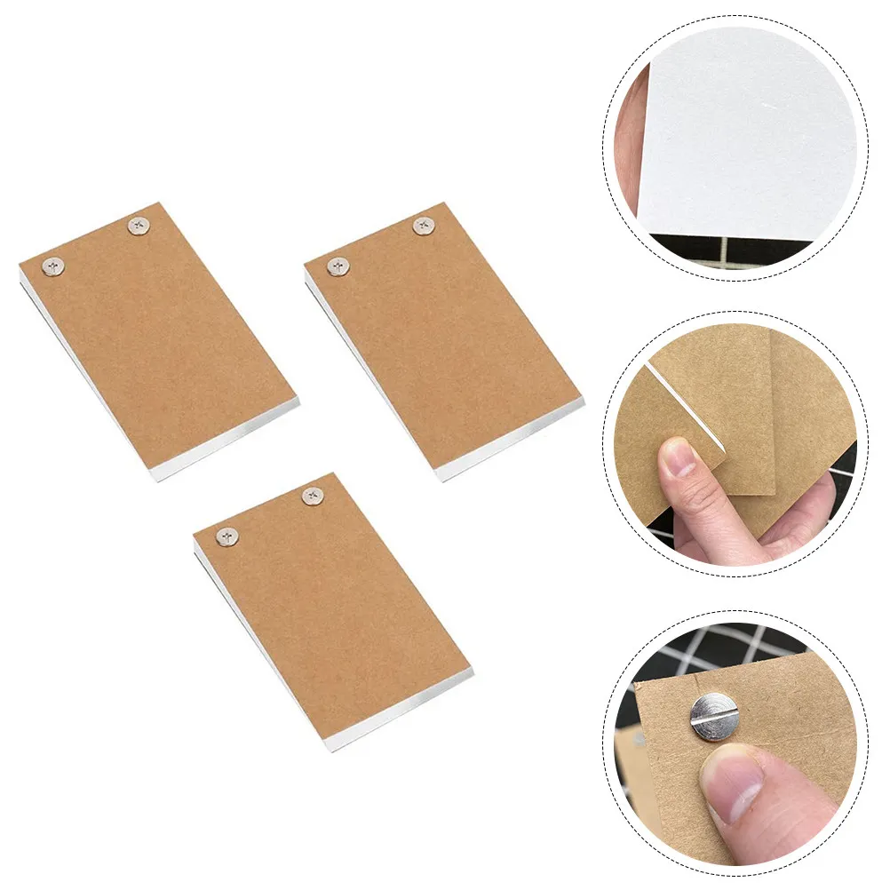 

Набор из 3 портативных мини-блокнотов: чистые тетради для записей, рисования, дневников, креативных скрапбуков, раскрашивания вручную, для студентов