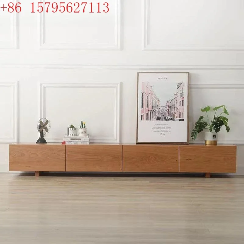Solid wood TV cabinet Modern simple audio-visual cabinet