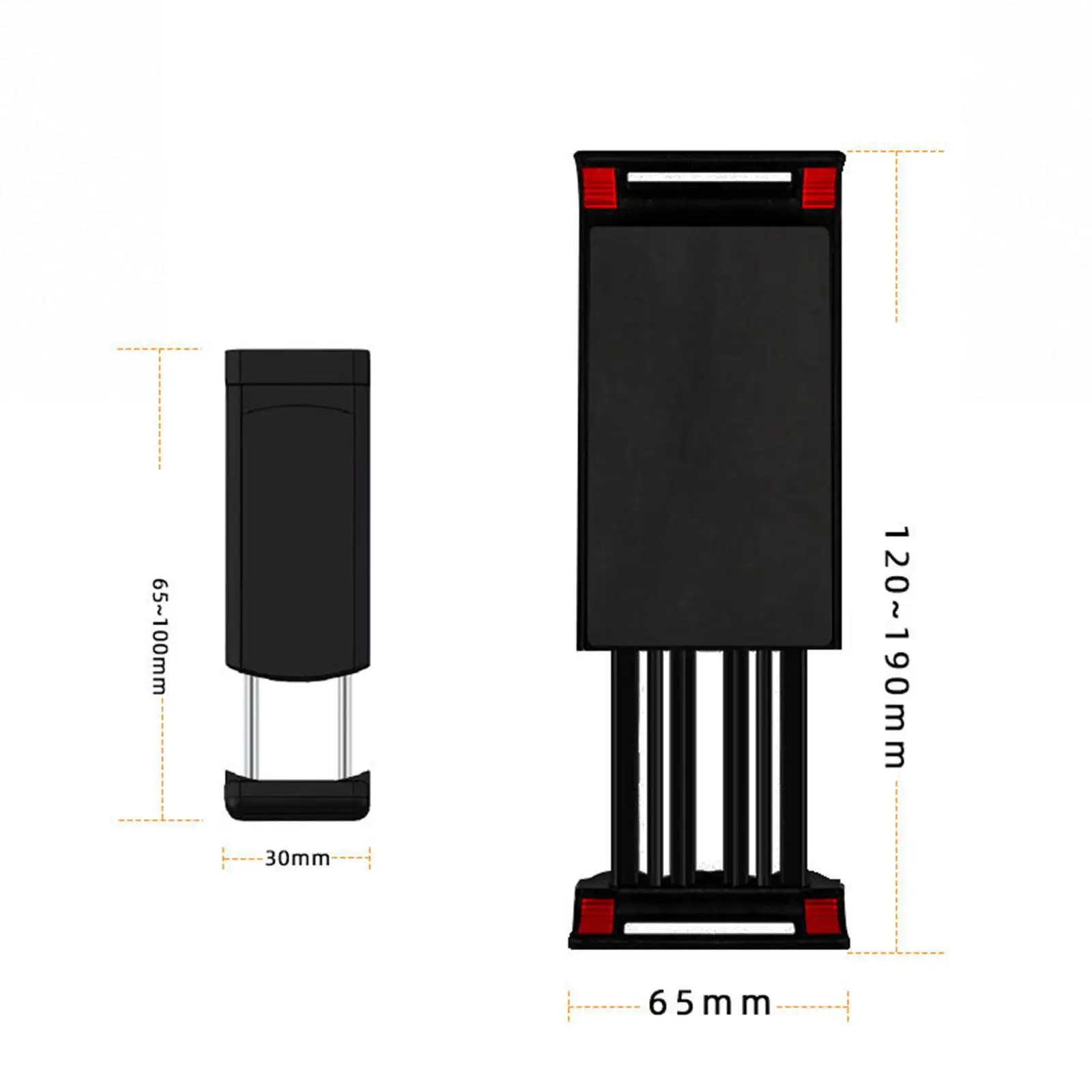 حامل هاتف لوحي بذراع دوار قابل للطي مع حامل مكتبي بمشبك، سهل التركيب والاستخدام #6