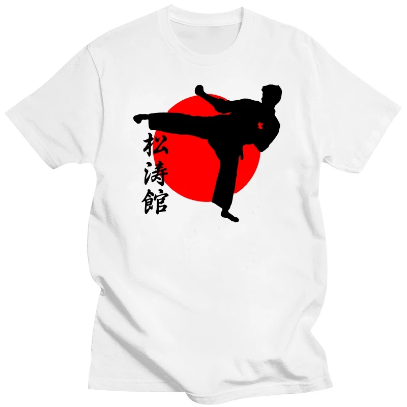 Cotton Casual Top Tee New Shotokan Karate Japanese Martial Art dress T-shirt Mens Shirts Short Sleeve Trend Clothing T shirt