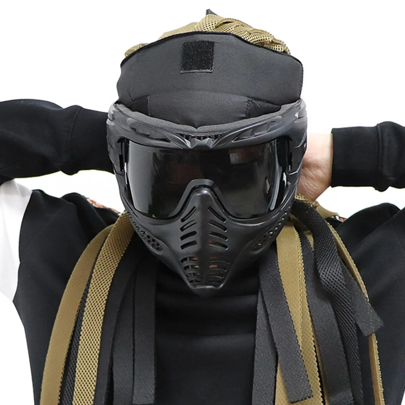 

Full Face Mask Respirator CS Outdoor Games Eye Protector Guard