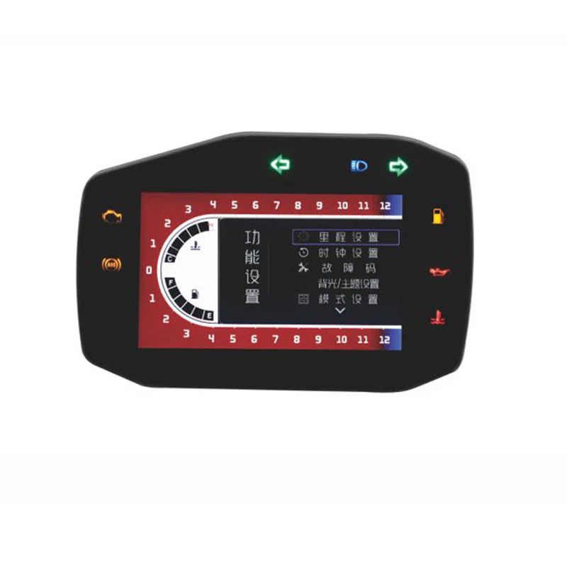 

BX-T-12A 5-дюймовый TFT-навигационный дисплей для электрических мотоциклов, модернизация мотоциклов Ebike, контроллер ATV, спидометр