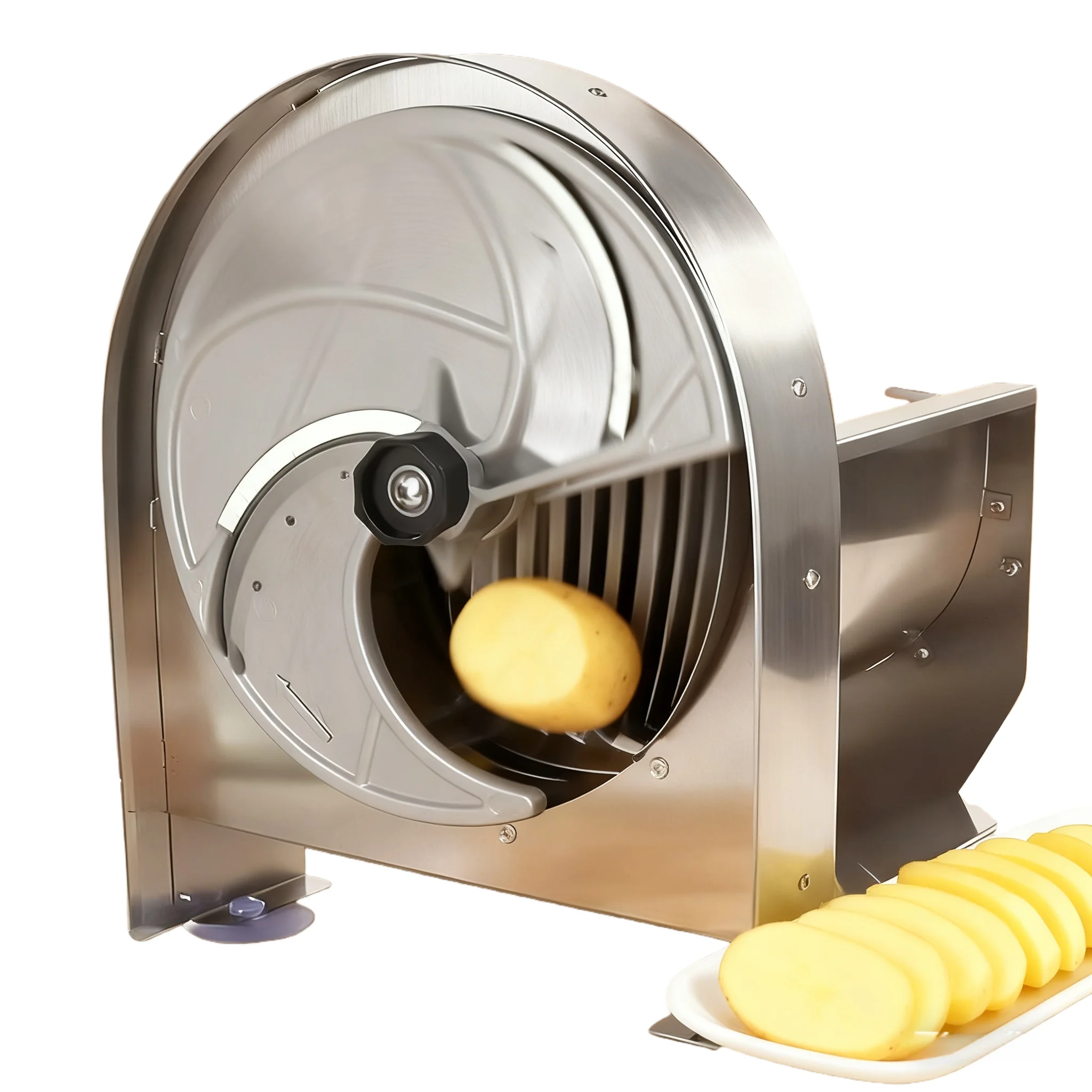 About Industrial Vegetable Fruit Slicer Electric Motor Manual Onion Cabbage Slicing Machine 0.2-10mm Thickness Eco-Friendly