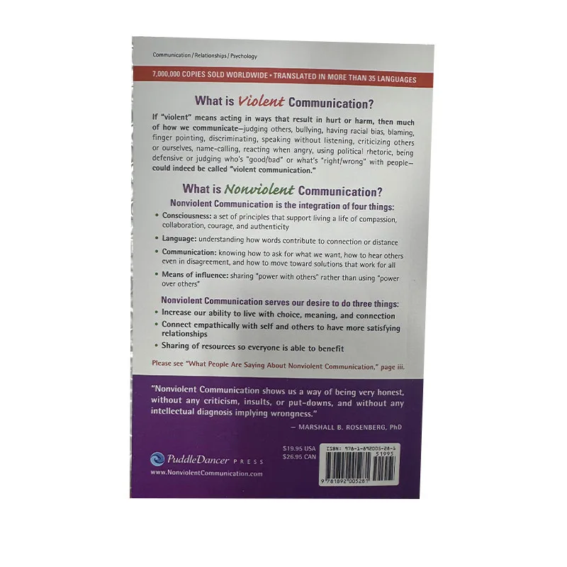 Comunicación no violenta: un idioma de la vida Libro de bolsillo en inglés