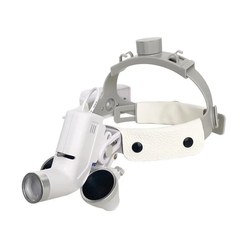 Head-Mounted Magnifying Glass 5W Headlight Oral Headlight High-Definition Magnifying Glass Optical Focus High Intensity Light