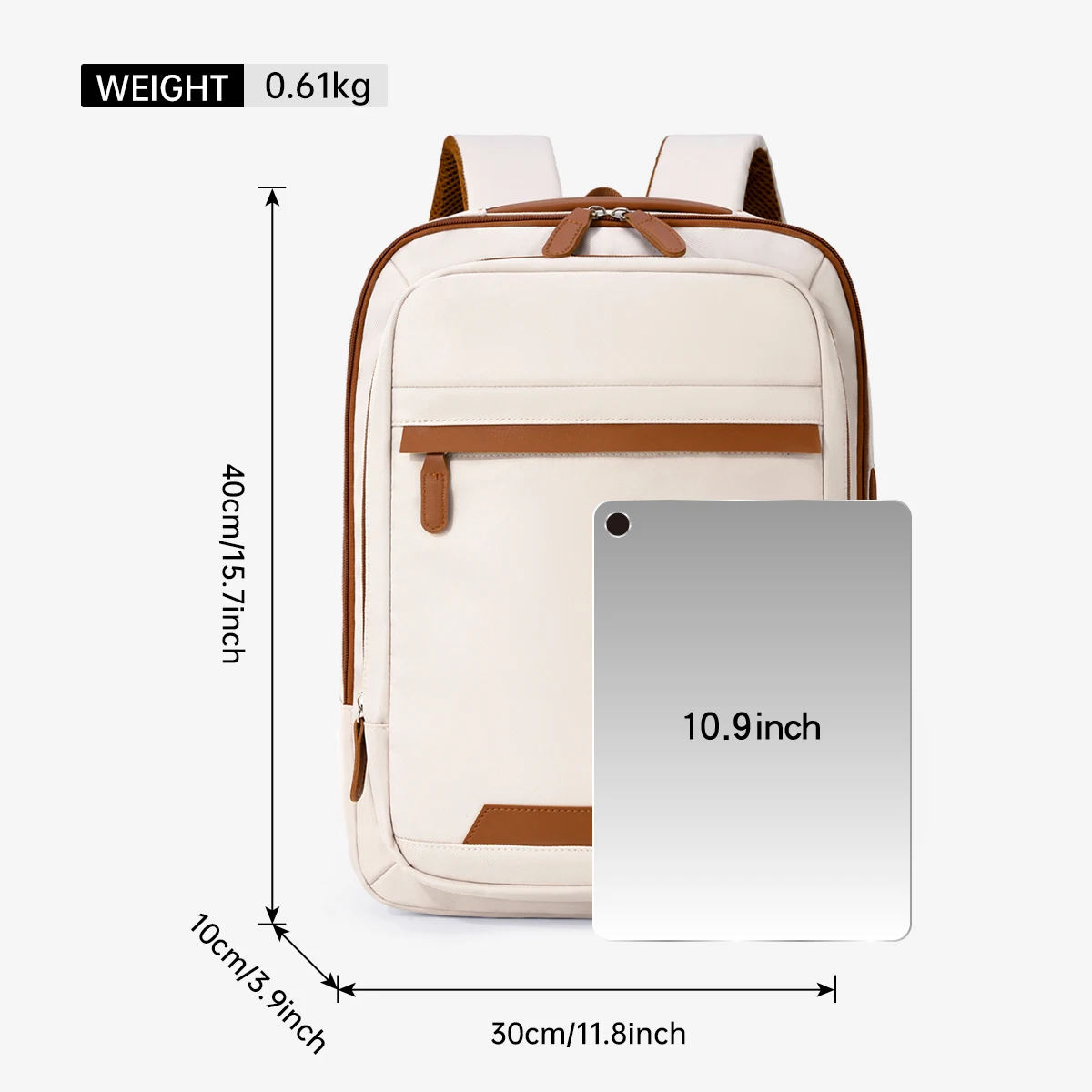 Hochwertiger wiederaufladbarer USB-Rucksack für Herren, wasserdichte Tasche, großer Laptop-Rucksack, Unisex, Schultasche, Jugendrucksack – Detail 2
