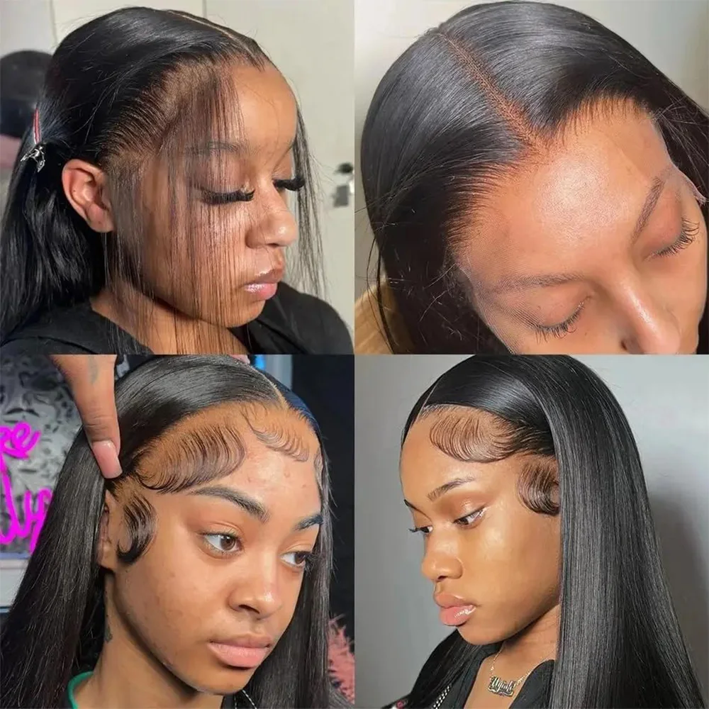 

Bone Straight 46 Inch 200% Density 13x6 13x4 HD Lace Frontal Wigs Brazilian Pre Plucked 7x6 360 Full Lace Front Human Hair Wig