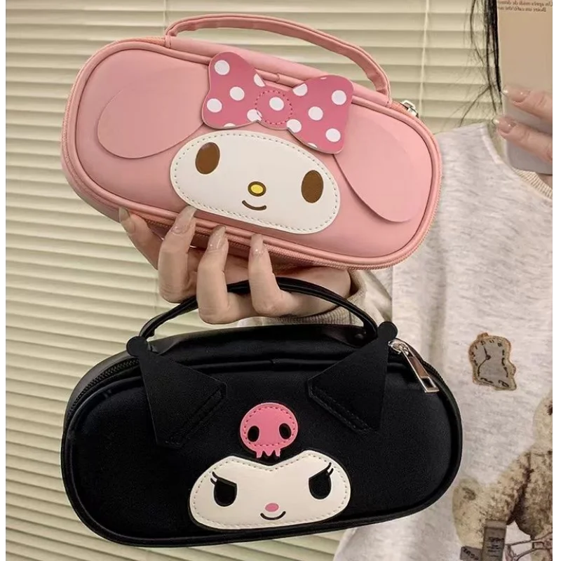 

Милый Sanrio милый Kuromi My melody креативный мультяшный узор Высокое качество большая емкость для хранения водонепроницаемая портативная косметичка