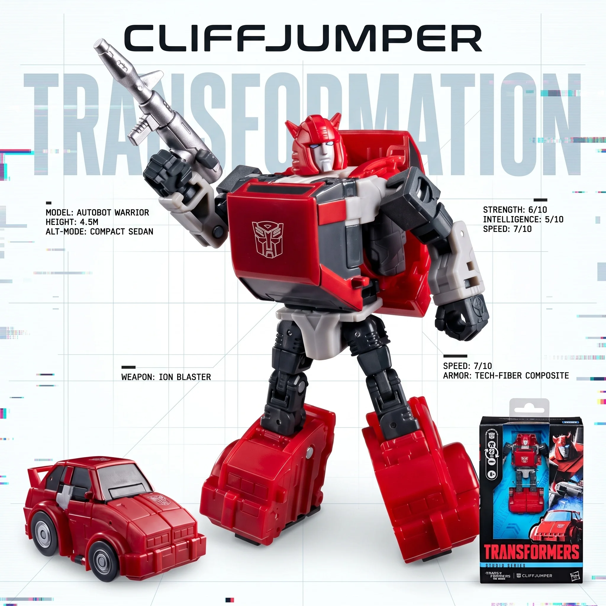 【IN STOCK】Transformation Toys Movie Version Studio Series SS86 Cliffjumper Deluxe Class Action Variable Model Gift Collection