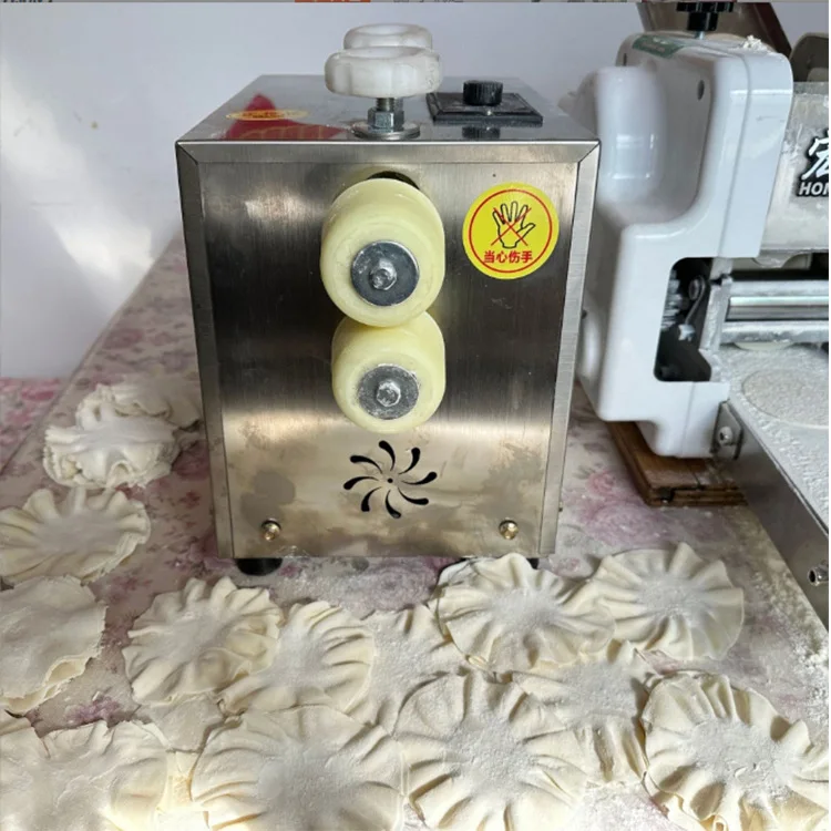 Electric small dumpling skin lace machine siu mai mashing machine lotus leaf edge, flower grinder