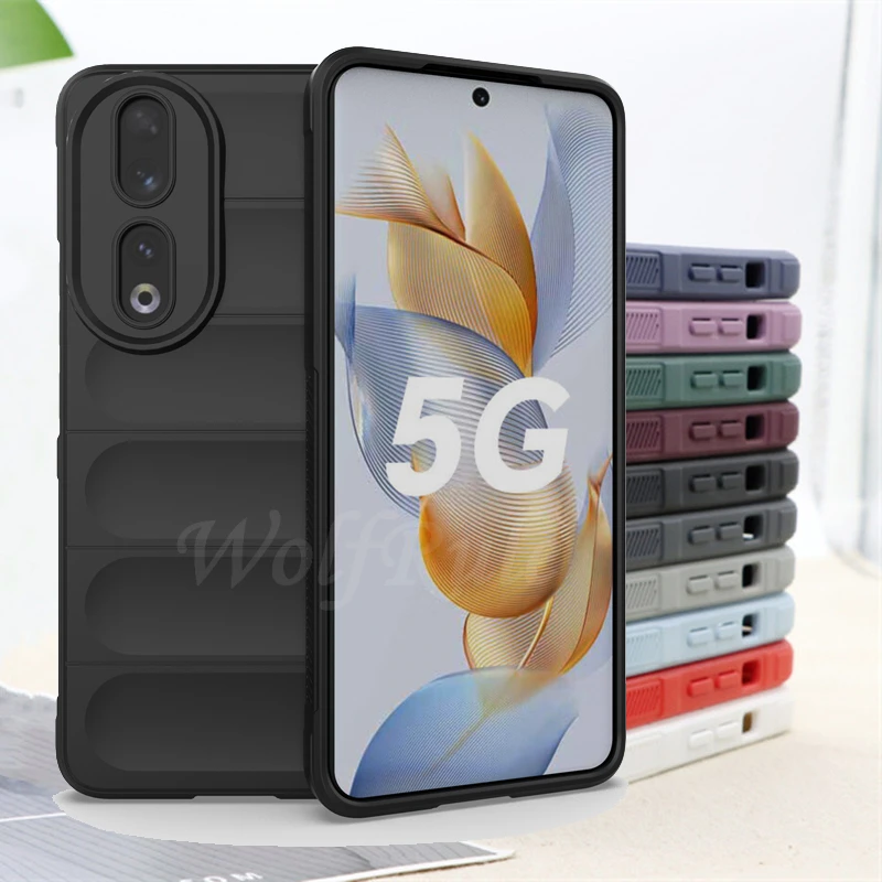 

For Cover Huawei Honor 90 Case Honor 90 Pro 5G Capas Shockproof Multicolor Armor Phone Bumper Back Soft TPU Fundas Honor 90 5G