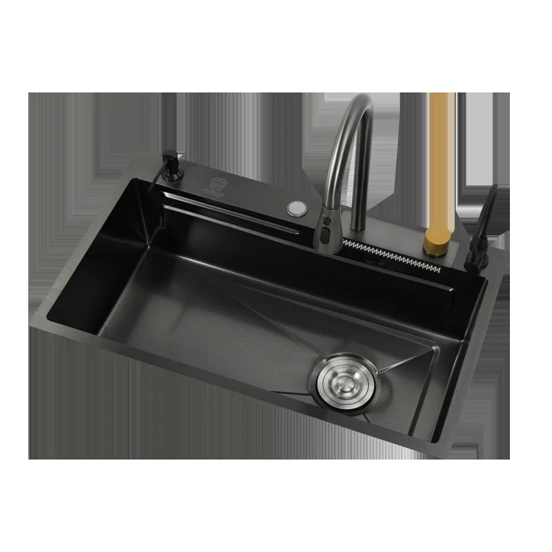 

Stainless steel sink, kitchen, large single sink, household, nano , thickened