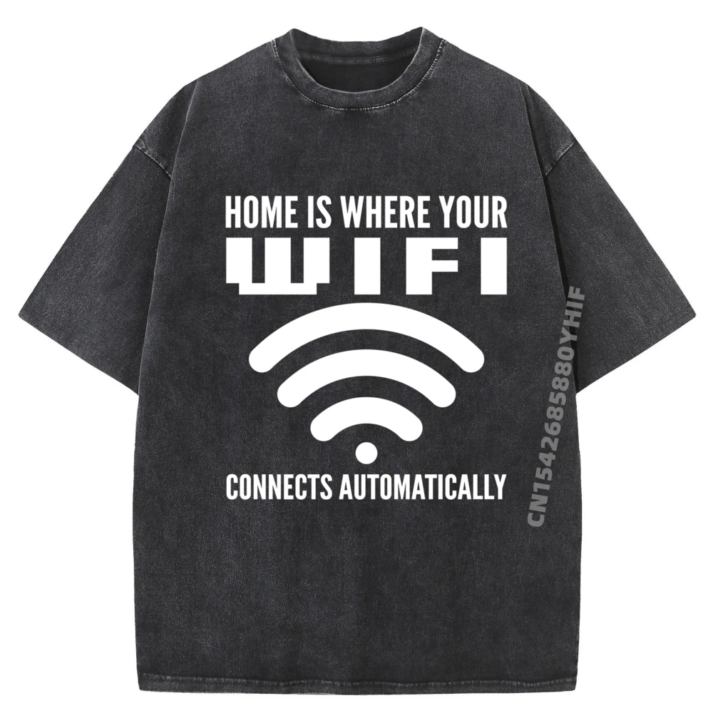 

Wi-Fi подключается автоматически компьютерным ботаником, серая рубашка, хлопковая футболка с рисунком, мужская большая и высокая повседневная стираная рубашка