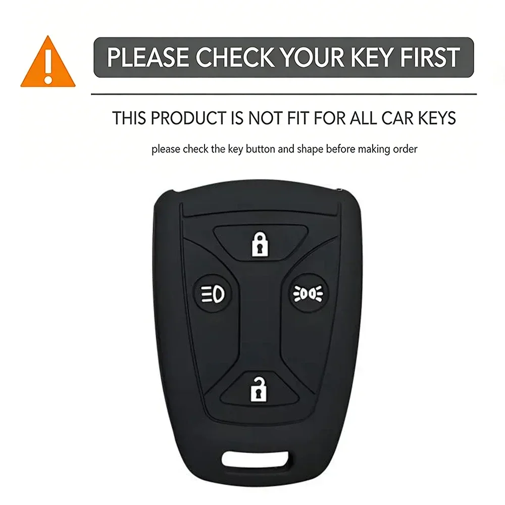 For Saab Truck R S G P Series Scania 1990 1991 Remote Silicone 4 Button Key Fob Chain Ring Cover Case Holder Protect