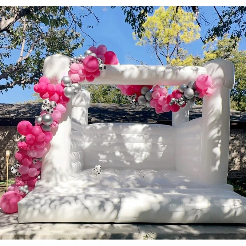 Maison gonflable gonflable en PVC de qualité 4m X 4m, pour enfants et adultes, décoration de fête, jeu d'anniversaire de mariage, équipement de location Commercial amusant