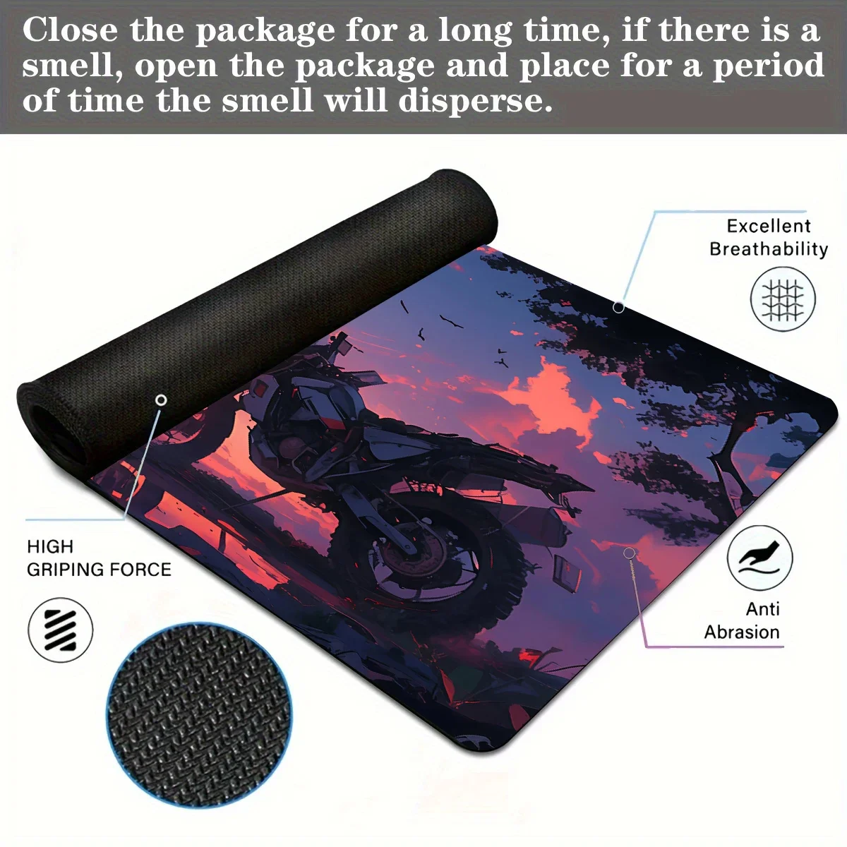 Animación motocicleta accesorios de oficina de ordenador de lujo alfombrillas de ratón súper grandes reproductor de juegos accesorios de ordenador rectangulares alfombrillas