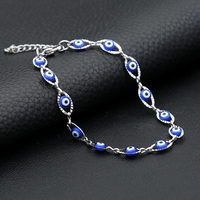 New Simple Stainless Steel Turkish Lucky Evil Eye Bracelets For Women Men Punk Amulet Fashion Jewelry Couple Gifts Dropshipping