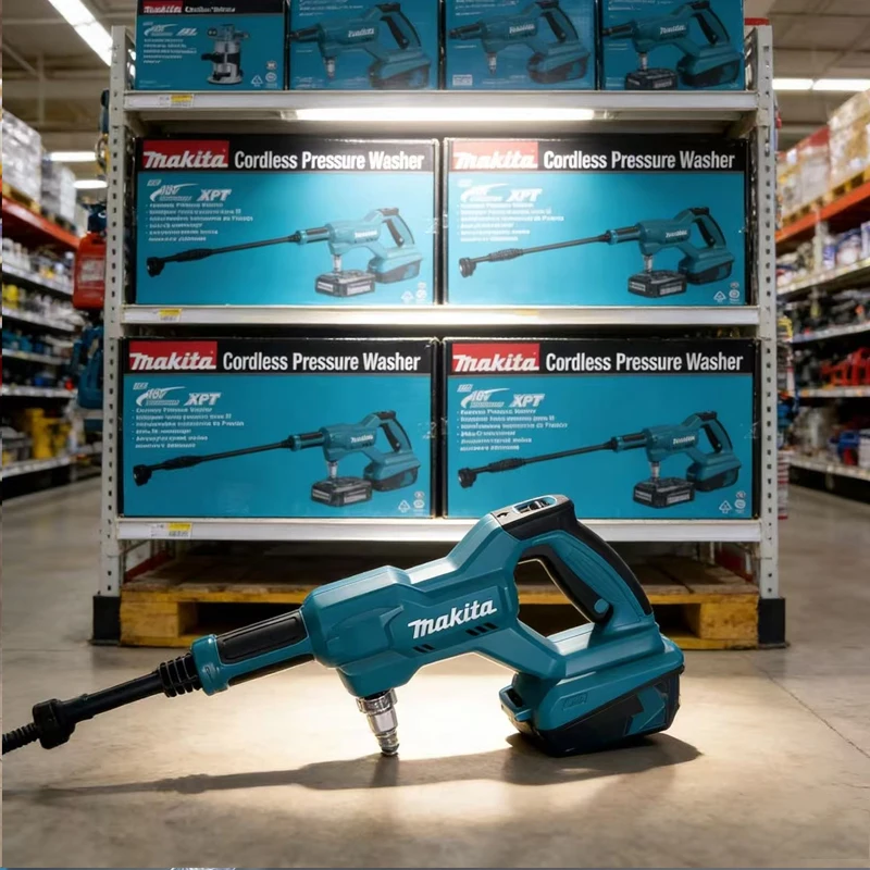 

Makita DHW180 cleaning machine lithium battery 18V car wash gun outdoor portable high-pressure water gun