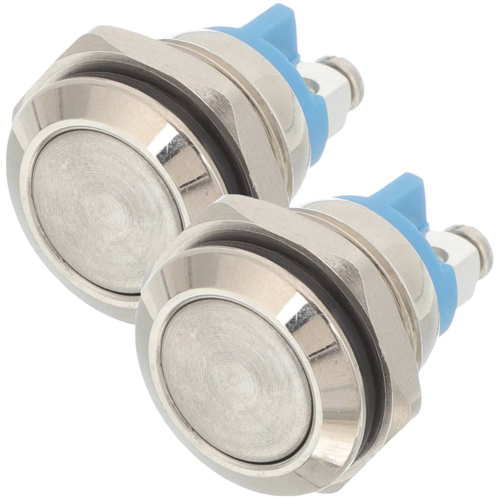 

2 Pcs Nickel-plated Copper Doorbell Button Replacement Sturdy Push Buttons for Front Door Wired Doorbell Kit Parts Door Bell