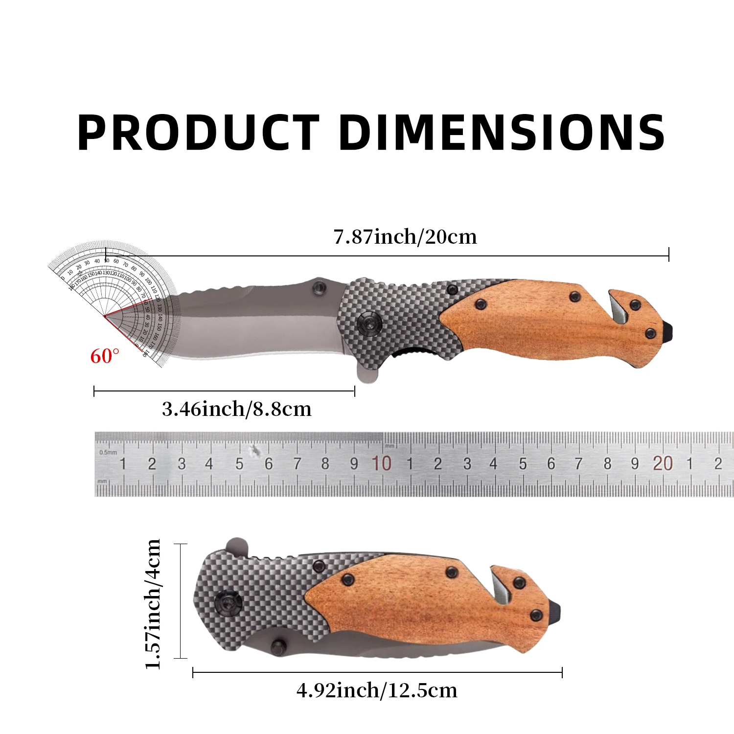 Outdoor Portable Mountaineering Knife Outdoor Survival Multi functional Knife